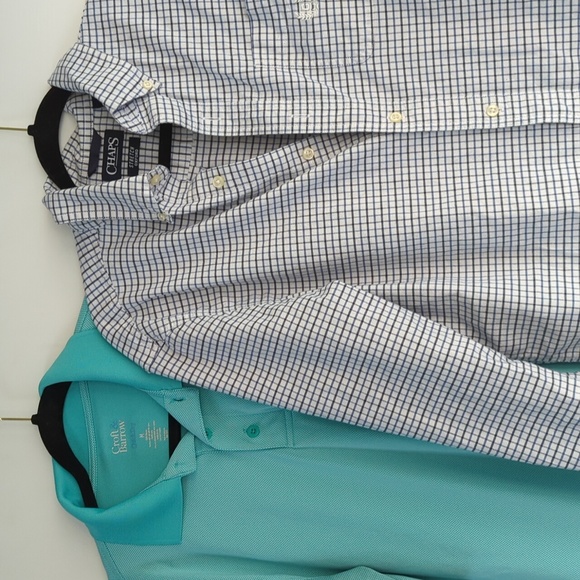 Chaps Other - 2 Men's Shirts Chaps and Croft and Barrow